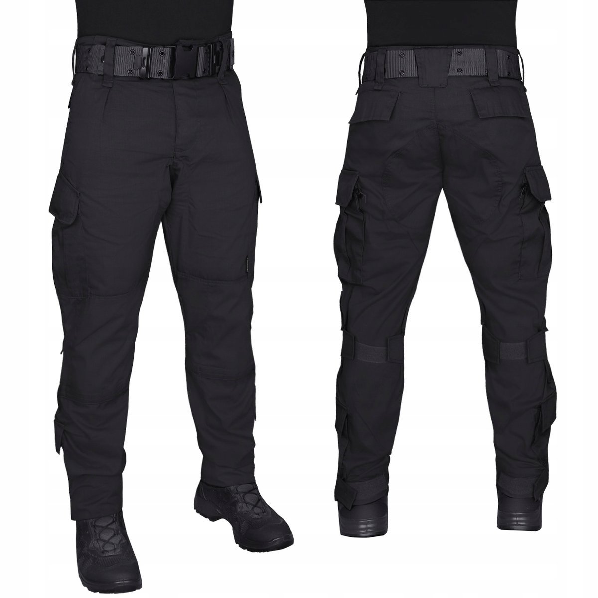 Spodnie Wojskowe Bojówki 124LMK2 DUC Poligon Klasa Mundurowa Czarne XL Long