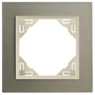 Klawisze i ramki - EFAPEL METALLO RAMKA 1-KROTNA TYTAN PERŁOWY 90910 TTP - miniaturka - grafika 1