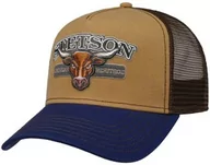 Czapki i chusty sportowe męskie - Czapka Trucker New Pure Life by Stetson, brązowy, One Size - miniaturka - grafika 1