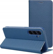 Etui i futerały do telefonów - Kabura LUNA Book Carbon do XIAOMI Redmi Note 14 5G niebieski - miniaturka - grafika 1
