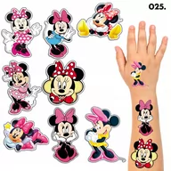 Zabawki kreatywne - TATUAŻE ZMYWALNE DLA DZIECI TYMCZASOWE MYSZKA MINNIE - 8 EL. / 150 WZORÓW - miniaturka - grafika 1