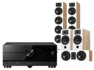 Kino domowe - Yamaha RX-A4A (czarny) + Diva 6 + 3 + 7 (dąb) - miniaturka - grafika 1