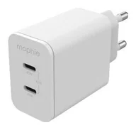 Ładowarki do telefonów - Mophie Gan Charger 45W 2x USB-C biała - miniaturka - grafika 1