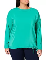 Koszulki i topy damskie - SAMOON T-shirt damski, zielony (Electric Green), 52 - miniaturka - grafika 1