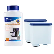 Akcesoria i części do ekspresów do kawy - Zestaw Philips - AL-Clean 2szt, Uniwersalny Odkamieniacz 250ml - miniaturka - grafika 1