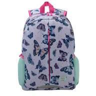 Plecaki szkolne i tornistry - Plecak Młodzieżowy Szkolny Dwukomorowy Motyle - miniaturka - grafika 1
