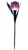 Lampy ogrodowe - Lampa solarna Tulipan 30cm Kolorowa dekoracja ogrodowa z ciepłym światłem - miniaturka - grafika 1