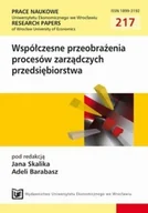 Ekonomia - Współczesne przeobrażenia procesów zarządczych przedsiębiorstwa - miniaturka - grafika 1