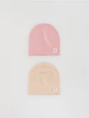 Czapki dla dzieci - Reserved - Czapka z wiskozą 2 pack - wielobarwny - miniaturka - grafika 1