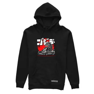 Czarna bluza z kapturem Nissan BABY GTR R34 -3XL - Odzież do sportów motorowych - miniaturka - grafika 1