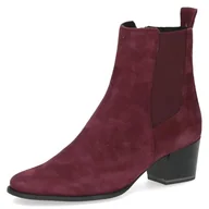 Kozaki damskie - Caprice Damskie buty 9-25304-45, modne kozaki, bordowe zamszowe, 38,5 EU, bordowy zamsz, 38.5 EU - miniaturka - grafika 1