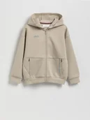Bluzy dla chłopców - Reserved - Bluza oversize z kapturem - oliwkowy - miniaturka - grafika 1