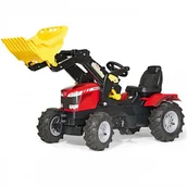 Pojazdy elektryczne dla dzieci - Rolly Toys Massey Ferguson Farmtrac z łyżką 611140 - miniaturka - grafika 1