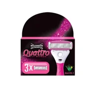 Maszynki do golenia i wkłady - Wilkinson QUATTRO FOR WOMEN WKŁADY 3 WKŁ zakupy dla domu i biura 7001143E - miniaturka - grafika 1