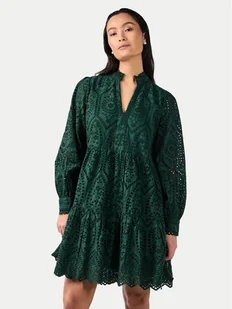 YAS Sukienka codzienna Holi 26027162 Zielony Regular Fit - Sukienki - miniaturka - grafika 1