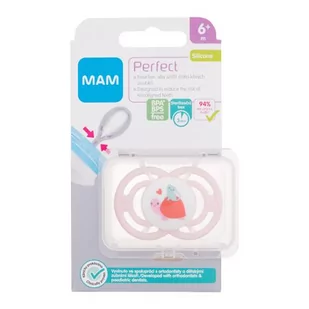 MAM Perfect Silicone Pacifier 6m+ Turtle smoczek 1 szt dla dzieci - Smoczki uspokajające - miniaturka - grafika 1