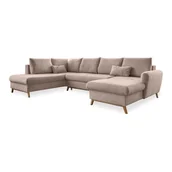 Narożniki - Beżowa rozkładana sofa w kształcie litery "U" Miuform Scandic Lagom, lewostronna - miniaturka - grafika 1