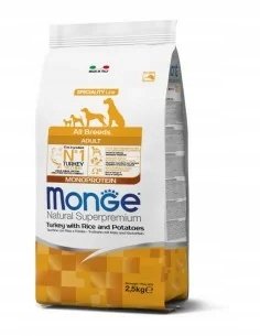 Monge Monoprotein Indyk z ryżem i ziemniakami 12 kg