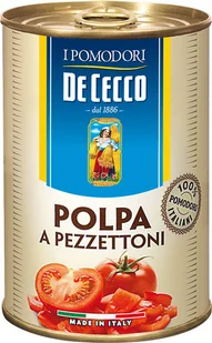 De Cecco Pomidory krojone 400 g - Pasztet i przetwory mięsne - miniaturka - grafika 1