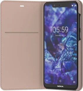 Nokia Oryginalne Etui Entertainment Flip Cover CP-251 do Nokia 5.1 Plus kremowe SPRAWDŹ INNE KOLORY uniwersalny - Etui i futerały do telefonów - miniaturka - grafika 1