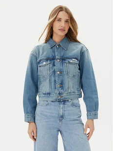 Calvin Klein Kurtka jeansowa LV047B075G Niebieski Regular Fit - Kurtki damskie - miniaturka - grafika 1