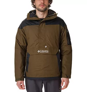 Kurtki męskie - Columbia Challenger, męska kurtka sweter, oliwkowa zieleń, czarna, XXL 1698431 - grafika 1
