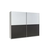 Szafy - Szafa 19 Lux Maridex Biały, Grafitowy - miniaturka - grafika 1