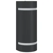 Lampy ogrodowe - vidaXL Kinkiet zewnętrzny, czarny, odlewane aluminium - miniaturka - grafika 1