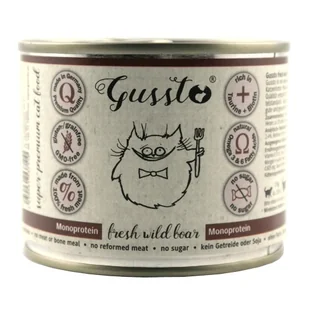 Petro International Gussto Fresh Wild Boar 200g - Mokra karma dla kotów - miniaturka - grafika 2