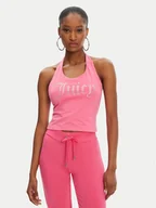 Koszulki i topy damskie - Juicy Couture Top Tied JCWCT125306 Różowy Slim Fit - miniaturka - grafika 1
