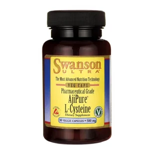 SWANSON Pharmaceutical Grade AjiPure L-Cysteine 500mg 30vegcaps - Suplementy naturalne - miniaturka - grafika 1