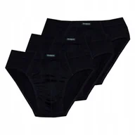 Majtki męskie - Henderson 3Pak 100% Bawełna Slipy Czarne Rozm Xxl - miniaturka - grafika 1