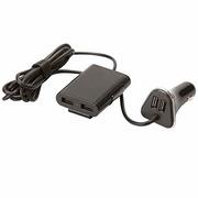 Ładowarki samochodowe - Cartrend 154002 4-Port USB wtyczka ładowania XXL, z funkcją Intelligent-Charge, przewód o długości 1,8 m 154002 - miniaturka - grafika 1