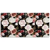 Podkładki na biurko - Ochronna mata na biurko Barokowe kwiaty 120x60 cm, Dywanomat - miniaturka - grafika 1