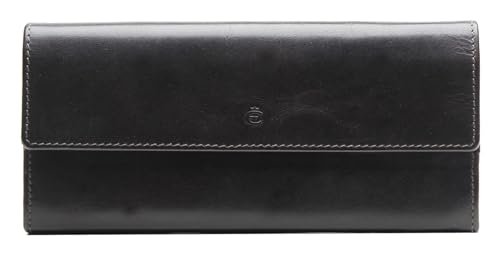 Esquire Portfel 12430800 Czarny 00 19 x 10 cm Mujer, Czarny 00, 19 x 10 cm, Klasyczny