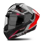Kaski motocyklowe - Kask Integralny Airoh Matryx Rocket Matowy CzerwonyM - miniaturka - grafika 1