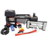 Akcesoria motoryzacyjne - WYCIĄGARKA ELEKTRYCZNA 12V 13000LBS HUNTER Z LINĄ STALOWĄ TITANIUM WINCH - miniaturka - grafika 1