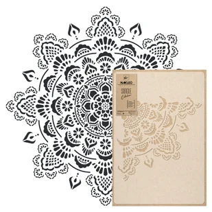 szablon malarski wielokrotny // BOHO MANDALA // XL - Prace ręczne dla dzieci - miniaturka - grafika 1
