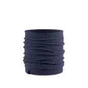 Apaszki i szaliki damskie - Komin wełniany Buff Merino Fleece Neckwarmer solid navy - ONE SIZE - miniaturka - grafika 1
