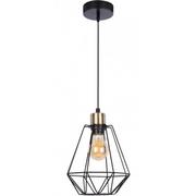 Lampy sufitowe - Czarna metalowa druciana lampa wisząca do kuchni - K114-Wigo - miniaturka - grafika 1