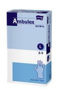 Inne artykuły do sprzątania - Ambulex Nitryl Niepudrowane L (8-9) 100Szt. - miniaturka - grafika 1
