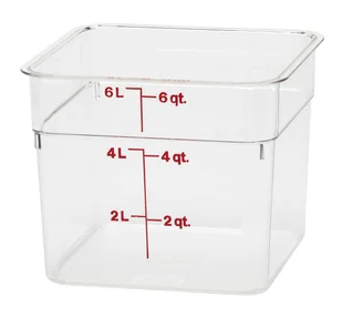 Pojemnik z poliwęglanu 215x215x185 mm, 5,7 l CAMBRO, 6SFSCW135 - Pojemniki kuchenne - miniaturka - grafika 1