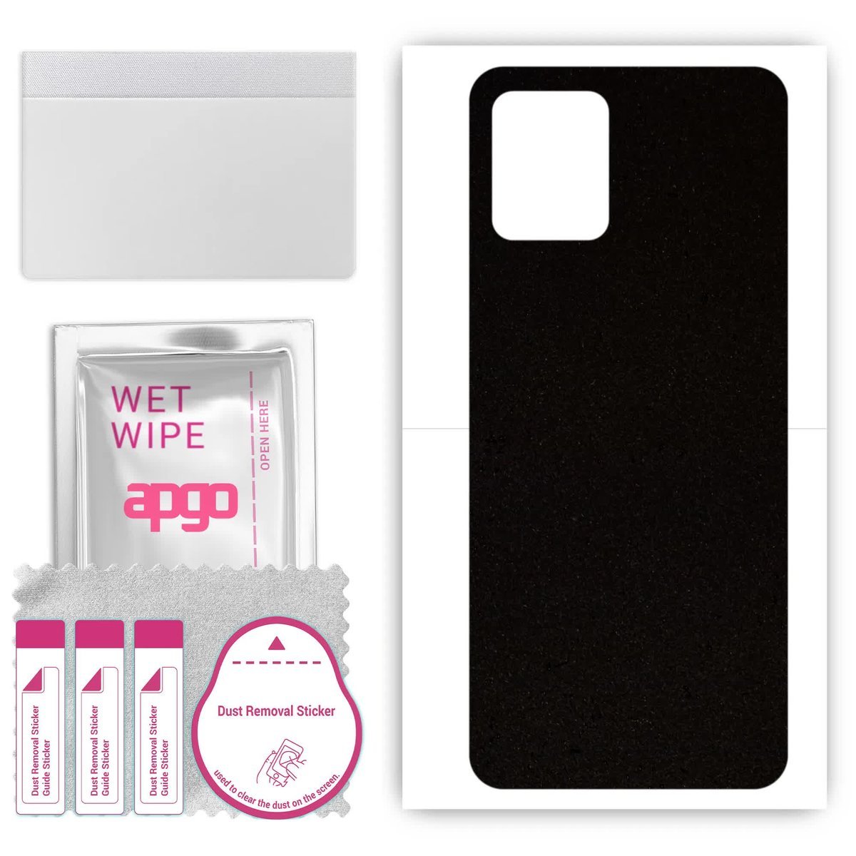 Folia naklejka skórka strukturalna na TYŁ Zamsz do Vivo Y01 - Zamsz Czarny - apgo SKINS