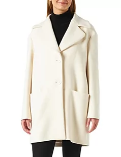 Love Moschino Płaszcz damski, kremowy, 42 - Płaszcze damskie - miniaturka - grafika 1