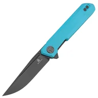 Noże - Nóż składany Bestechman Mini Dundee Tiffany Blue G10, Grey Titanized D2 by Ostap Hel (BMK03L) - miniaturka - grafika 1