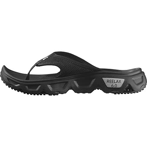 Salomon Damskie buty Relax Break 6.0, czarne/stopowe, rozmiar 44, Black Alloy, 44 EU
