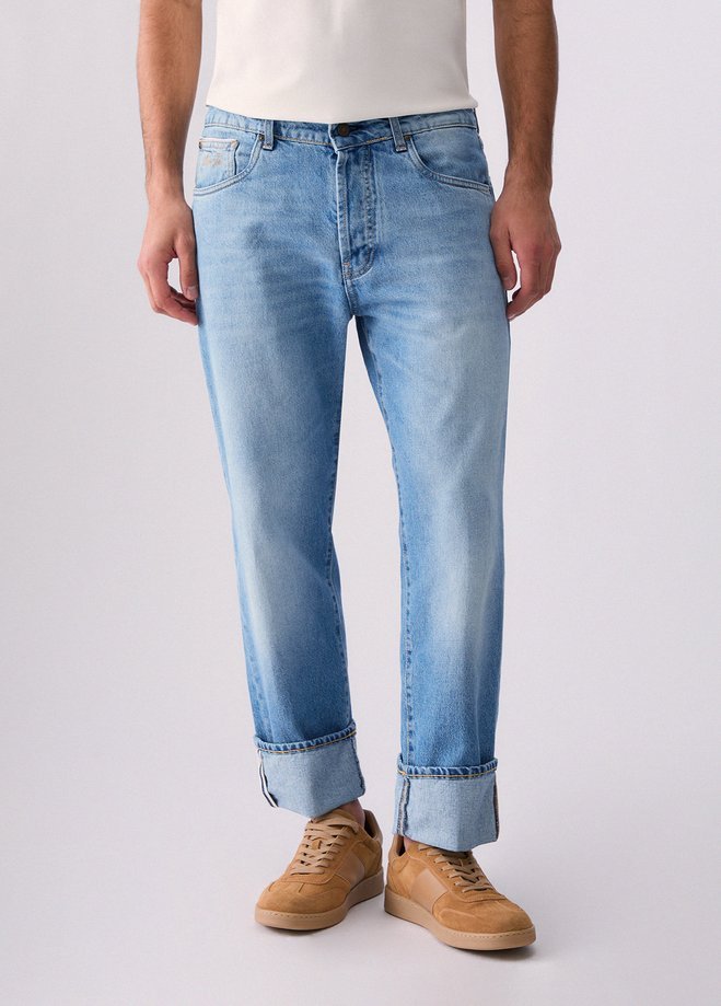 Jeansy męskie liu jo jeans comfort fit blue denim altro