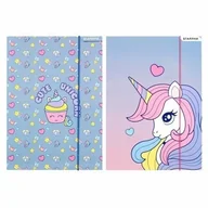 Teczki i skoroszyty - Starpak Teczka z gumką A4 Unicorn 553546 - miniaturka - grafika 1