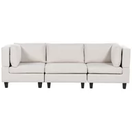 Sofy i kanapy - Sofa modułowa 3-osobowa jasnobeżowa UNSTAD - miniaturka - grafika 1