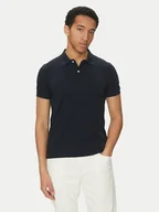 Koszulki męskie - Geox Polo M5511B T3240 F1624 Granatowy Regular Fit - miniaturka - grafika 1
